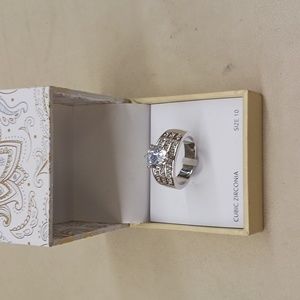 Silver plated ring